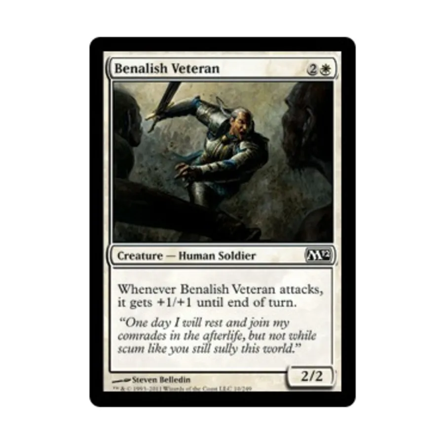 CCG Беналиш Ветеран (К) (Рапира), MTG - Magic 2012 
CCG Беналиш Ветеран (К) (Рапира), MTG - Magic 2012