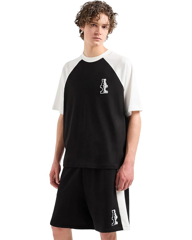 Футболка Armani Exchange Colored Blocked Regular Fit Tee With Stacked Ax Logo, цвет Black/Off White
Футболка Armani Exchange Colored Blocked Regular Fit Tee With Stacked Ax Logo, цвет Black/Off White