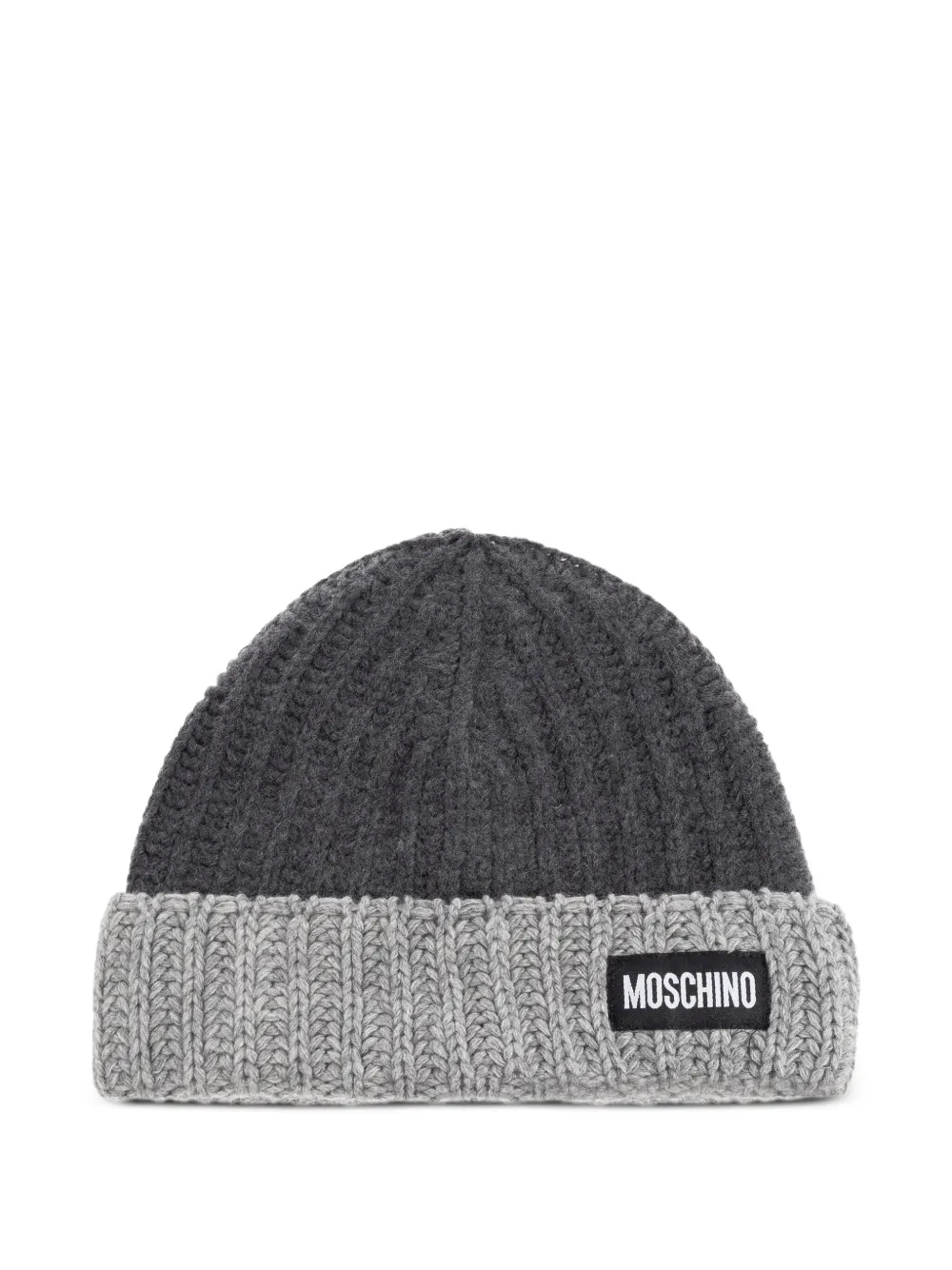 Шерстяная шапка бини в рубчик Moschino, серый
Шерстяная шапка бини в рубчик Moschino, серый