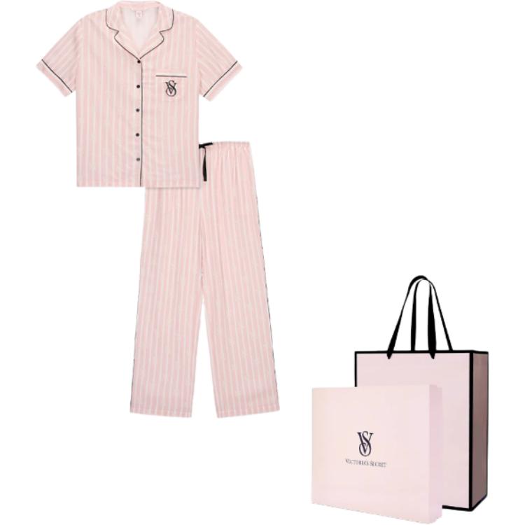 Victoria's Secret Пижамный комплект Women's Pink White Stripes
Victoria's Secret Пижамный комплект Women's Pink White Stripes