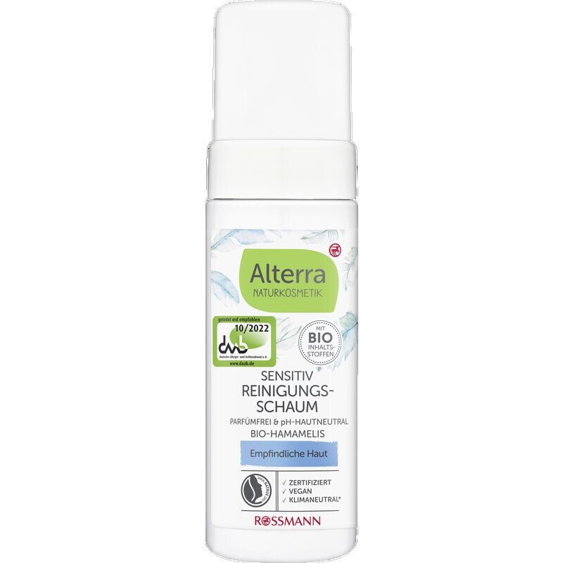 Чувствительная чистящая пена Alterra NATURKOSMETIK, 150 ml
Чувствительная чистящая пена Alterra NATURKOSMETIK, 150 ml