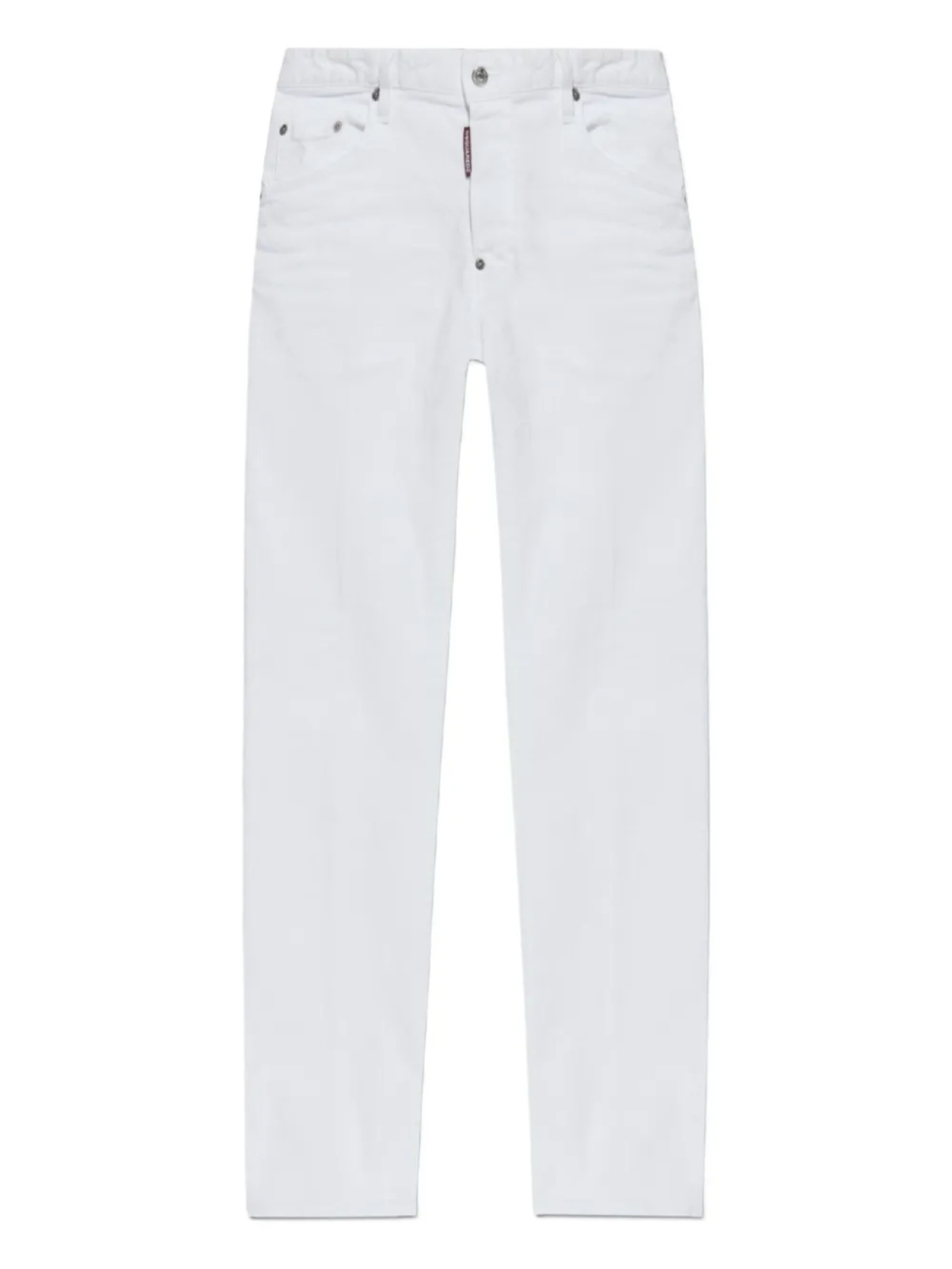 DSQUARED2 хлопковые брюки с лейблом, белый 
DSQUARED2 хлопковые брюки с лейблом, белый