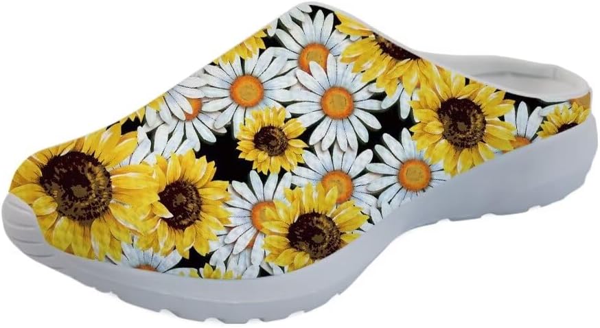Мужские садовые сабо GLENLCWE, женские сабо-сандалии, сетчатые пляжные тапочки для душа, повседневные мюли с поддержкой свода стопы для дома и улицы, Sunflower Daisy
Мужские садовые сабо GLENLCWE, женские сабо-сандалии, сетчатые пляжные тапочки для душа, повседневные мюли с поддержкой свода стопы для дома и улицы, Sunflower Daisy