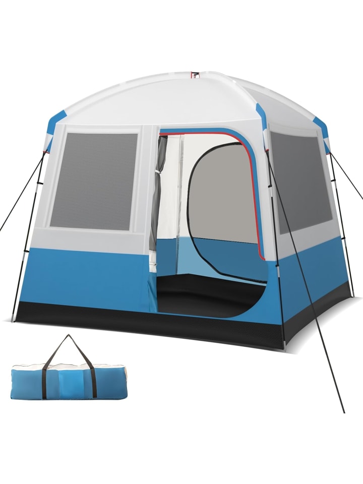 COSTWAY Палатка для кемпинга на 5 человек, синего цвета
COSTWAY Палатка для кемпинга на 5 человек, синего цвета
