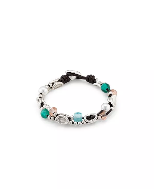 Браслет из звеньев, покрытых стерлинговым серебром, и кристаллов ручной работы Unode50, multicolor
Браслет из звеньев, покрытых стерлинговым серебром, и кристаллов ручной работы Unode50, multicolor