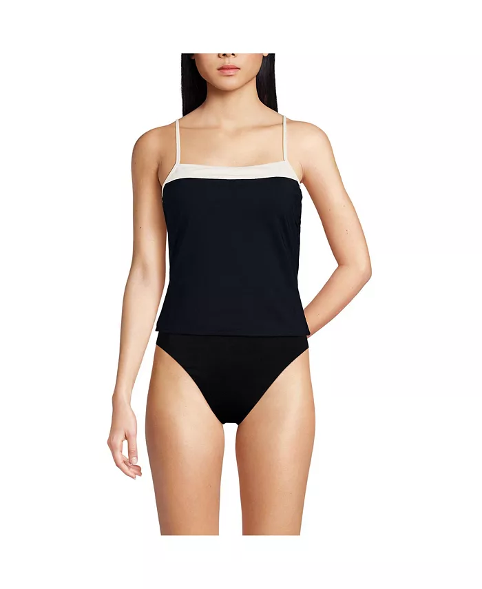 Женский двусторонний купальник-танкини с глубоким круглым вырезом и завязками на спине Lands' End, черный
Женский двусторонний купальник-танкини с глубоким круглым вырезом и завязками на спине Lands' End, черный