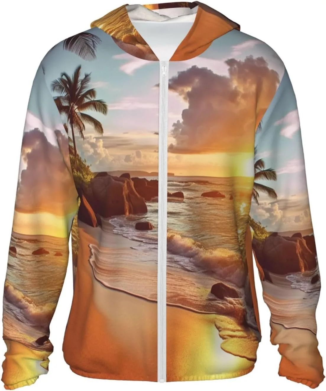 Тропический пляж на закате, худи для защиты от солнца Unisex UPF 50+ BSCKKDMN
Тропический пляж на закате, худи для защиты от солнца Unisex UPF 50+ BSCKKDMN