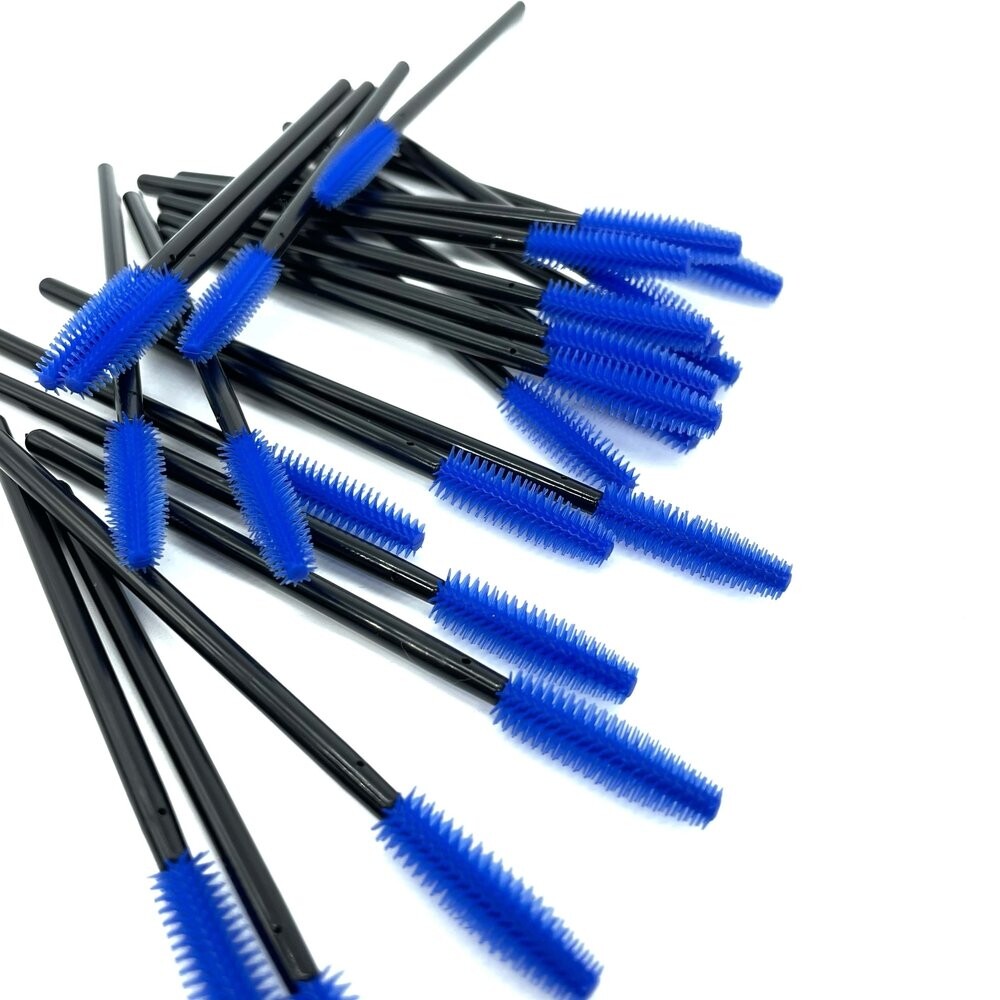 ForMe, Щеточка для ресниц, силиконовая ручка, черная, синяя щетина (упаковка 50 шт.)
ForMe, Щеточка для ресниц, силиконовая ручка, черная, синяя щетина (упаковка 50 шт.)