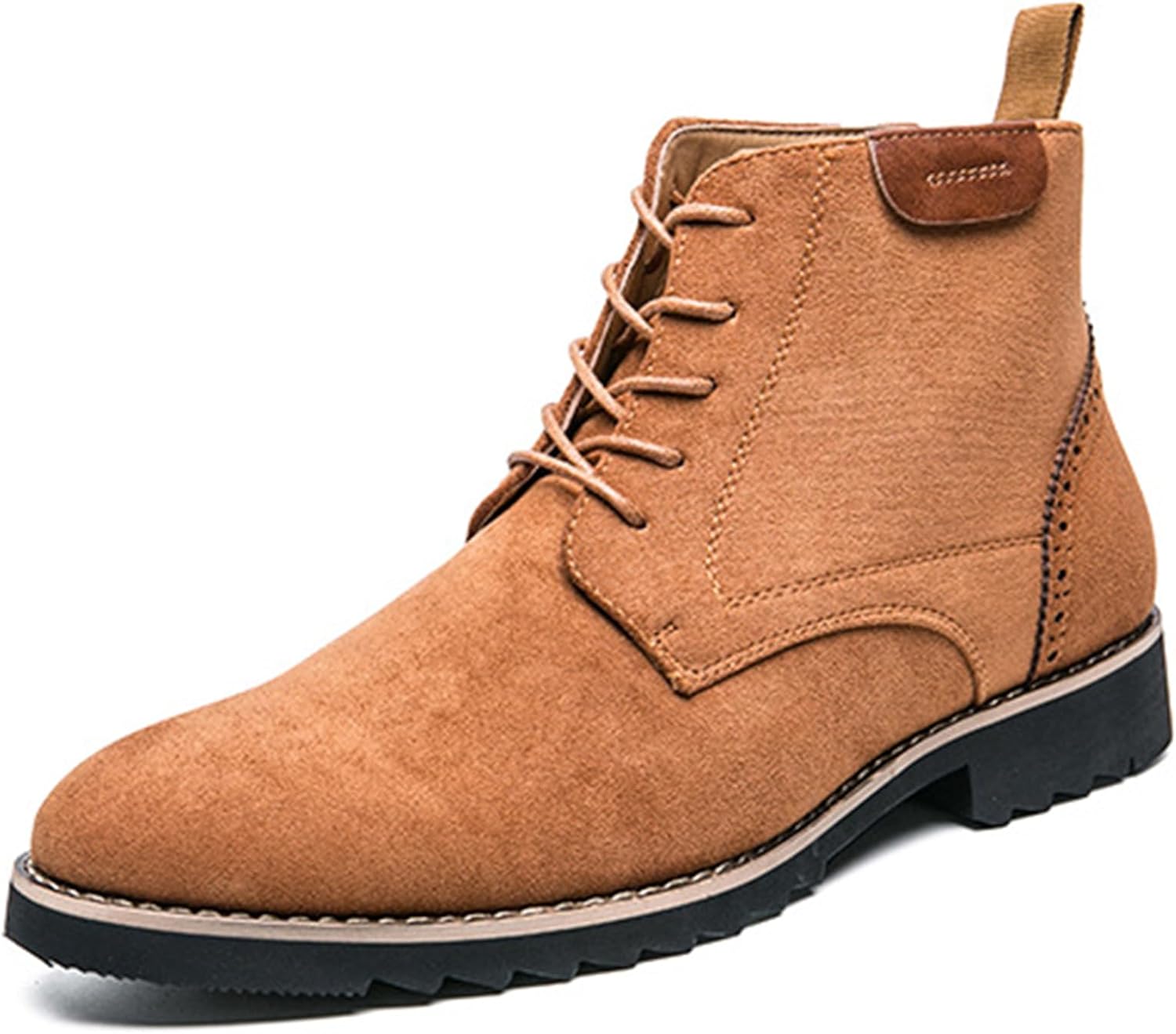 Мужские замшевые кожаные ботинки GHIBHNA Chukka на шнуровке, удобные с округлым носком, невысоким массивным каблуком, противоскользящие, деловые ботинки до щиколотки, подходят для вождения и работы, коричневый
Мужские замшевые кожаные ботинки GHIBHNA Chukka на шнуровке, удобные с округлым носком, невысоким массивным каблуком, противоскользящие, деловые ботинки до щиколотки, подходят для вождения и работы, коричневый