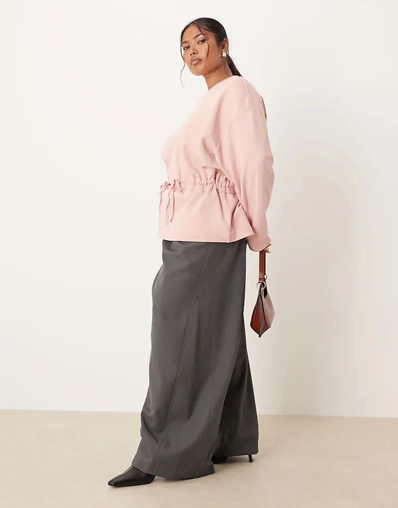 Толстовка ASOS DESIGN Curve с присборенным бантом розового цвета
Толстовка ASOS DESIGN Curve с присборенным бантом розового цвета