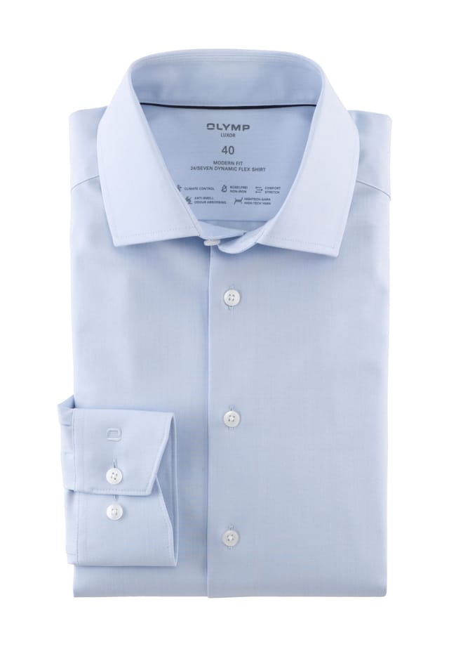 Рубашка Luxor business с современным кроем длинным рукавом и воротником Kent Olymp, синий
Рубашка Luxor business с современным кроем длинным рукавом и воротником Kent Olymp, синий