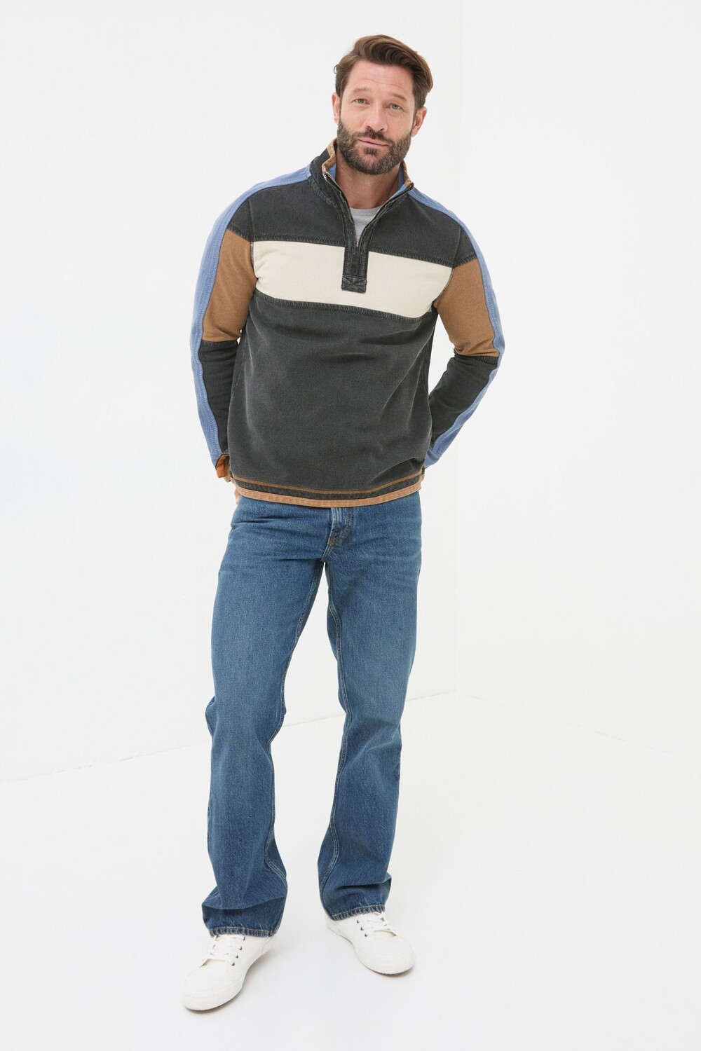 Толстые джинсы Fat Face, синий 
Толстые джинсы Fat Face, синий