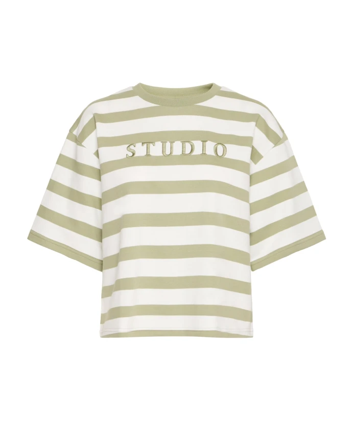 Футболка в полоску Ichi, зеленый
Футболка в полоску Ichi, зеленый