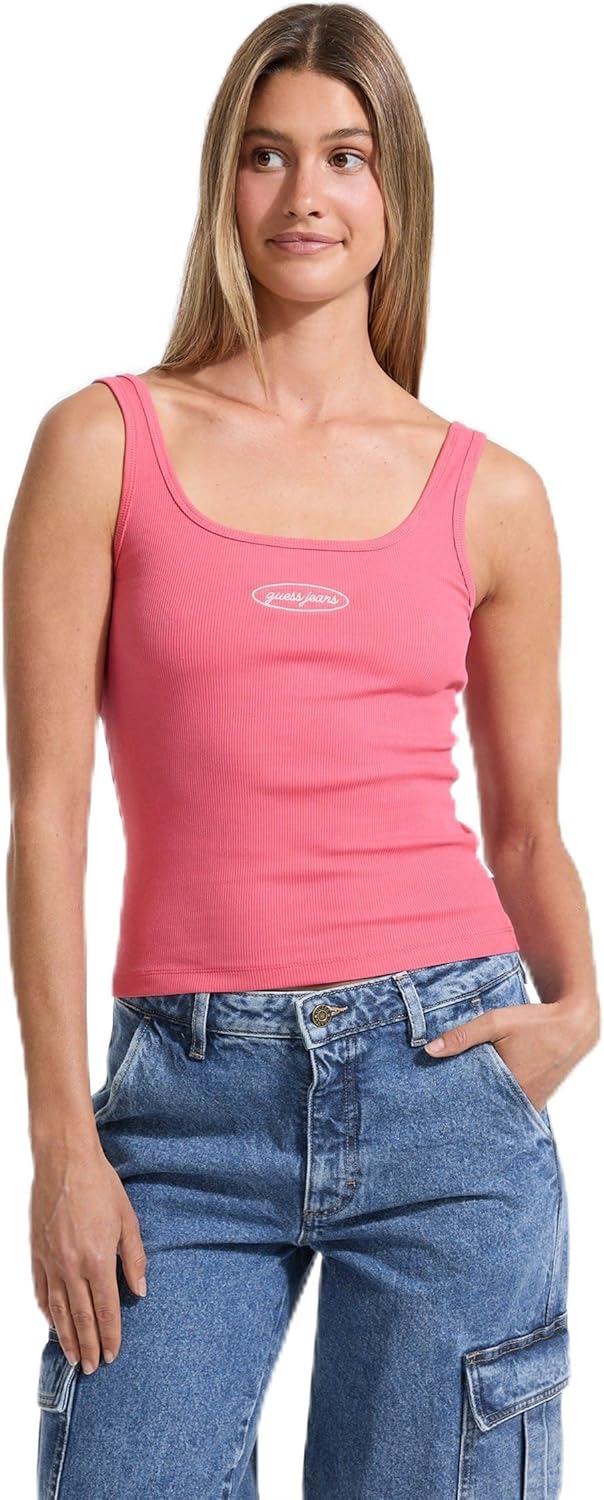 Футболка-майка GUESS с вышитым логотипом, Raspberry Smoothie
Футболка-майка GUESS с вышитым логотипом, Raspberry Smoothie