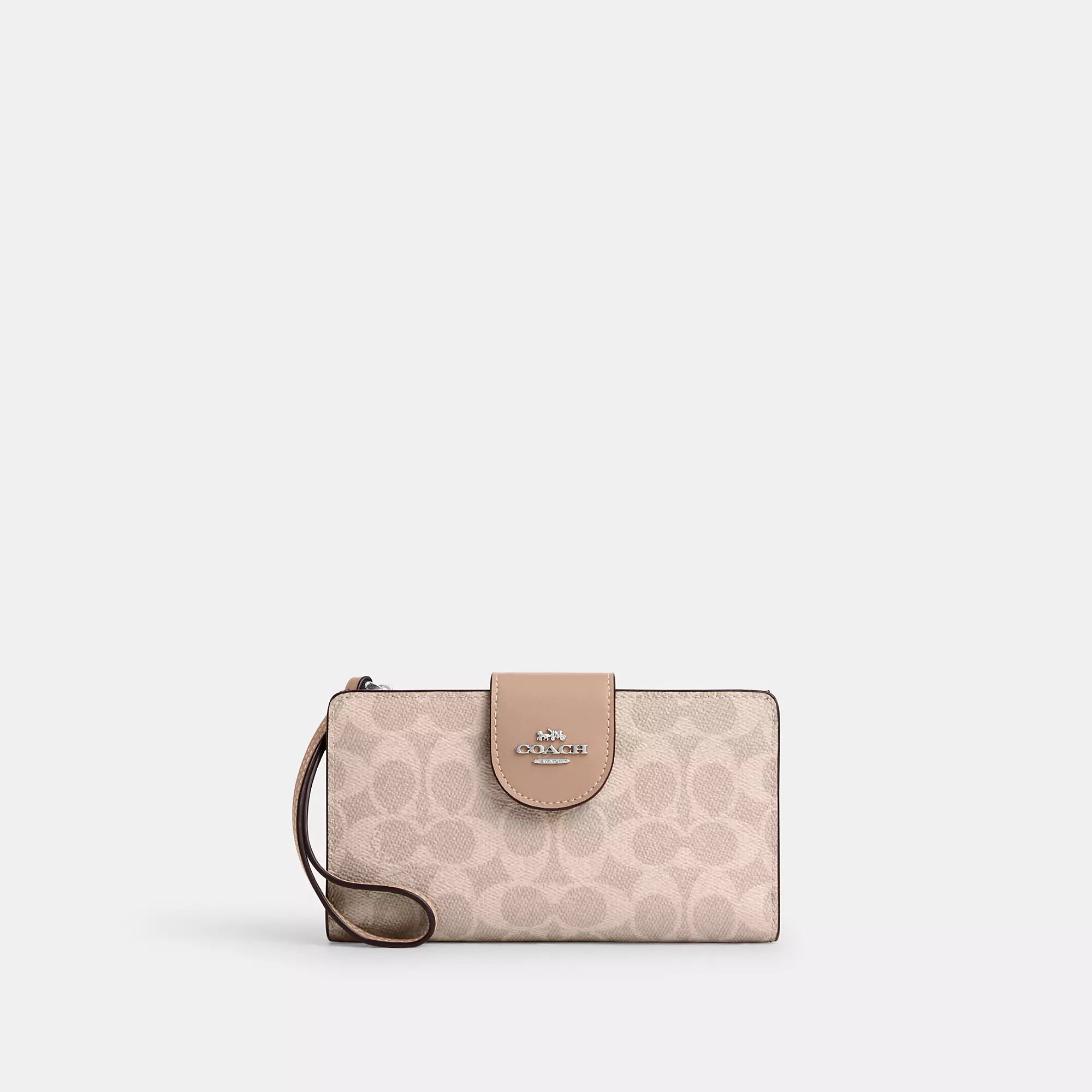Кошелек для телефона Coach Outlet из фирменной ткани, серебряный/песочный/серо-коричневый
Кошелек для телефона Coach Outlet из фирменной ткани, серебряный/песочный/серо-коричневый