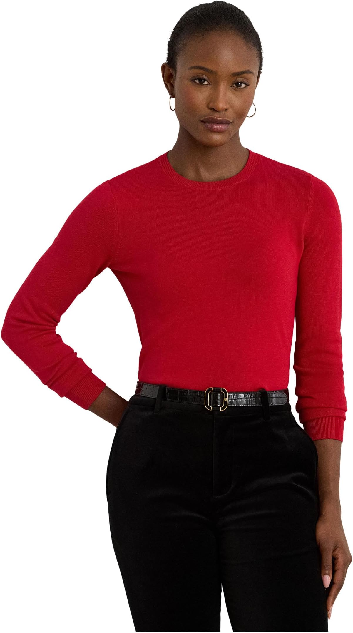 Свитер Lauren Ralph Lauren Women's Petite Cotton-Blend Sweater, Ralph Red
Свитер Lauren Ralph Lauren Women's Petite Cotton-Blend Sweater, Ralph Red
