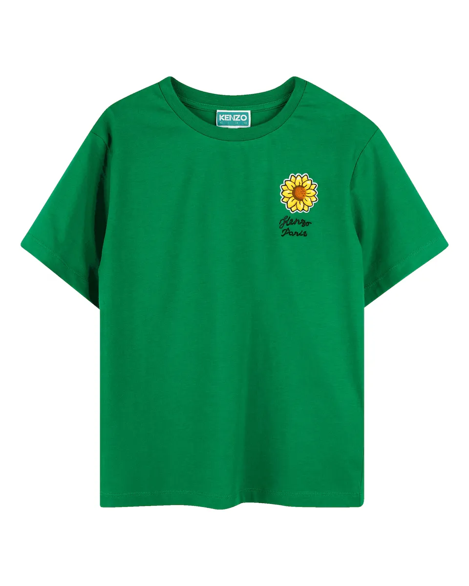 Футболка для девочки 100% хлопок с коротким рукавом Kenzo Kids, зеленый
Футболка для девочки 100% хлопок с коротким рукавом Kenzo Kids, зеленый