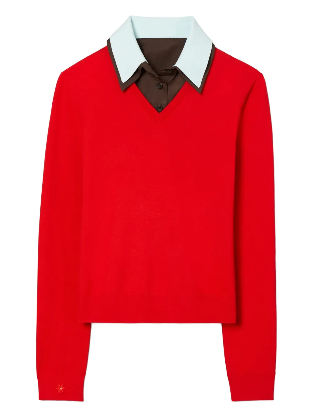 Многослойный вязаный топ Tory Burch, красный
Многослойный вязаный топ Tory Burch, красный