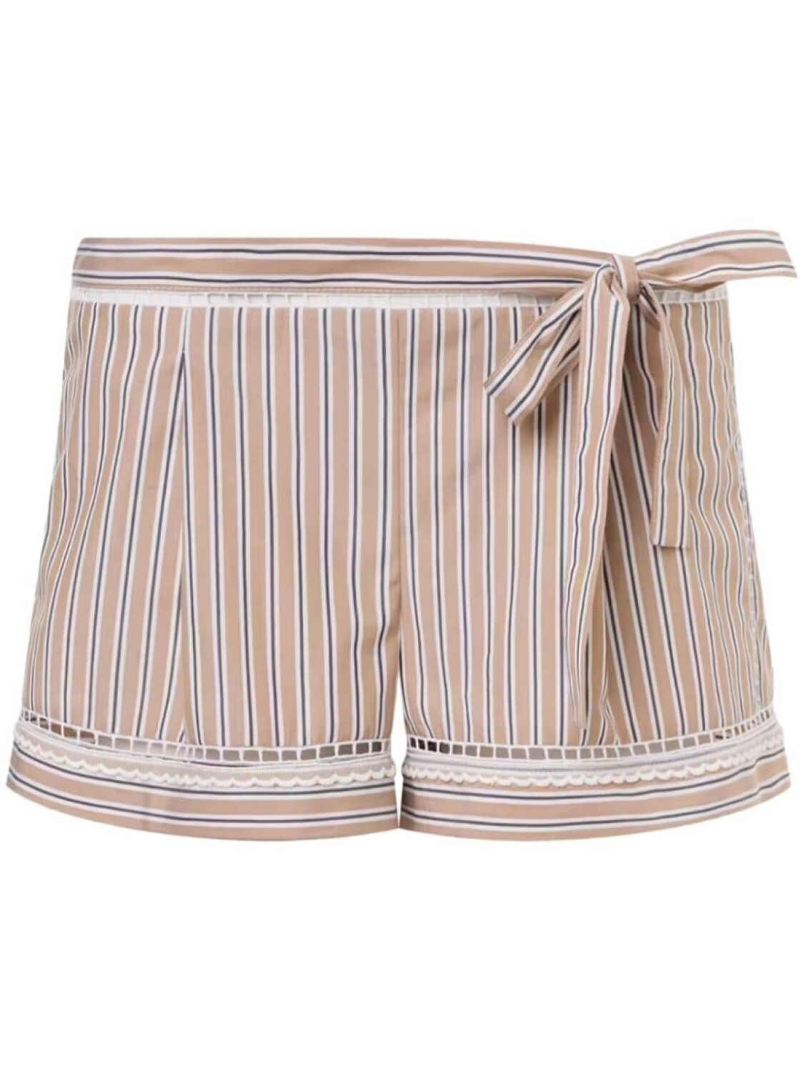 Полосатые шорты с бантом Alberta Ferretti, бежевый
Полосатые шорты с бантом Alberta Ferretti, бежевый