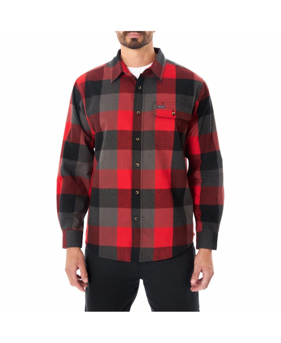 Мужская фланелевая рубашка с карманом Smith's Workwear, Dark red/grey-606
Мужская фланелевая рубашка с карманом Smith's Workwear, Dark red/grey-606