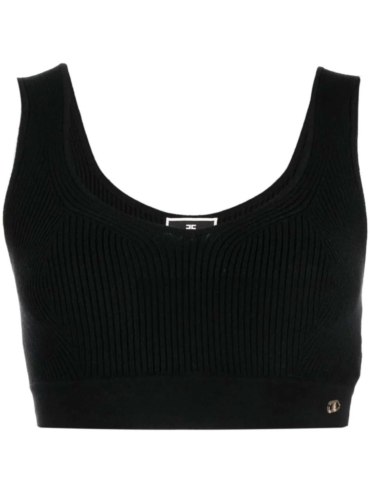 Elisabetta Franchi укороченный топ в рубчик, черный
Elisabetta Franchi укороченный топ в рубчик, черный