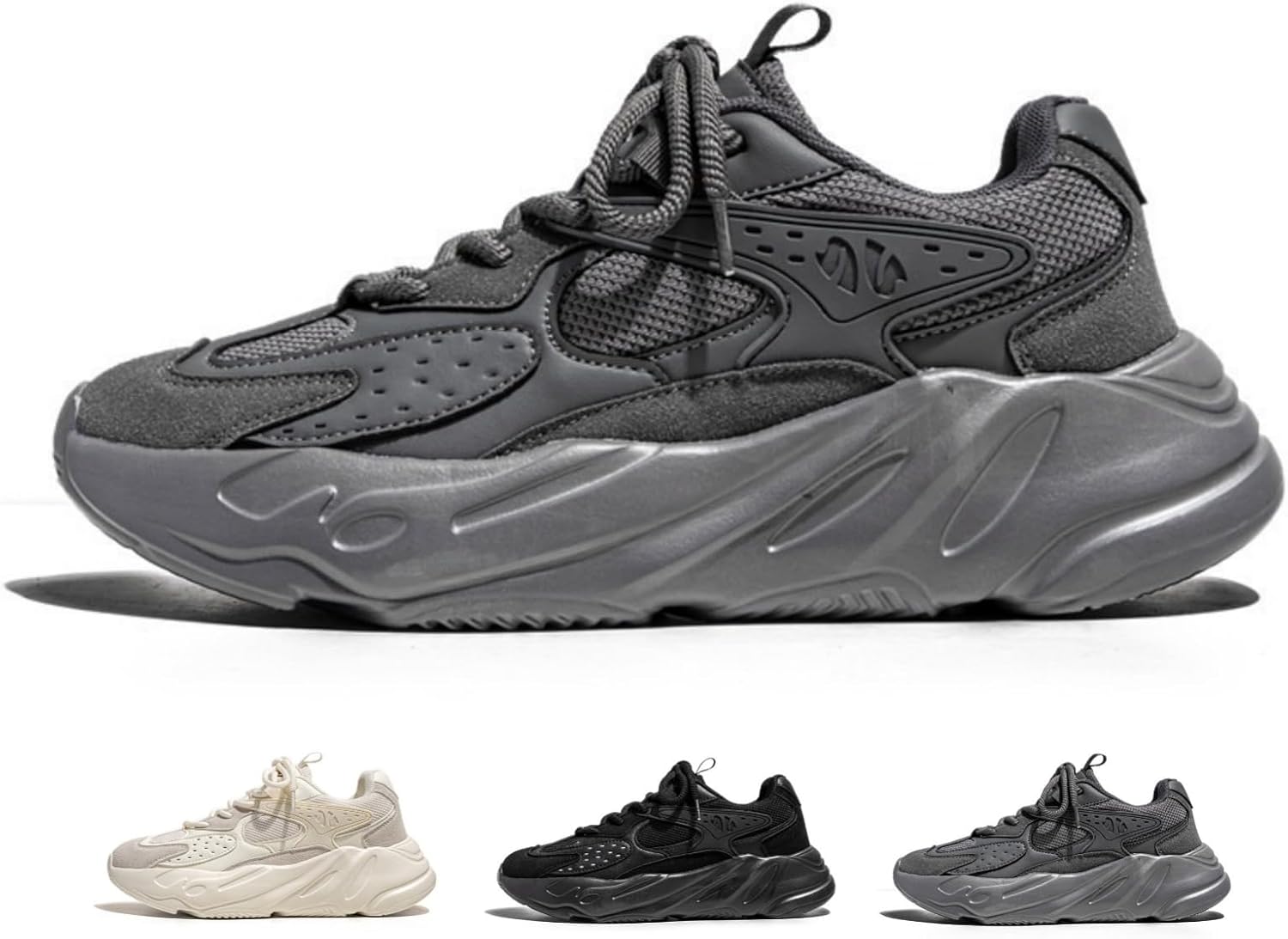 Ретро массивные кроссовки для мужчин и женщин, легкие, с дышащей сеткой, модные, повседневные, спортивные, для ходьбы и бега Macefil, серый
Ретро массивные кроссовки для мужчин и женщин, легкие, с дышащей сеткой, модные, повседневные, спортивные, для ходьбы и бега Macefil, серый