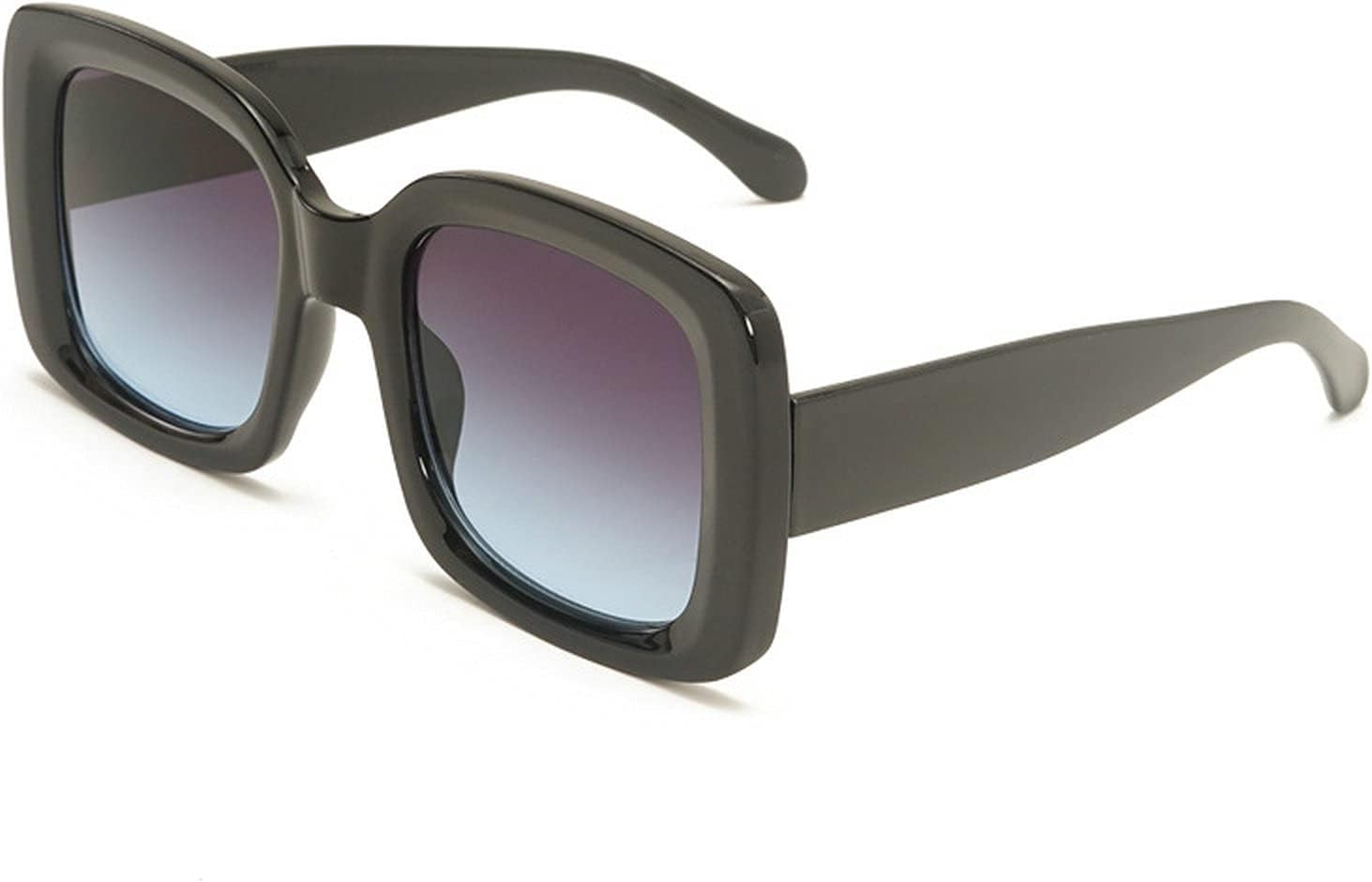 COTIA Модные квадратные солнцезащитные очки с градиентным переходом для женщин, винтажные, в крупной оправе, мужские солнцезащитные очки с защитой от УФ-излучения UV400, Gray Blue
COTIA Модные квадратные солнцезащитные очки с градиентным переходом для женщин, винтажные, в крупной оправе, мужские солнцезащитные очки с защитой от УФ-излучения UV400, Gray Blue