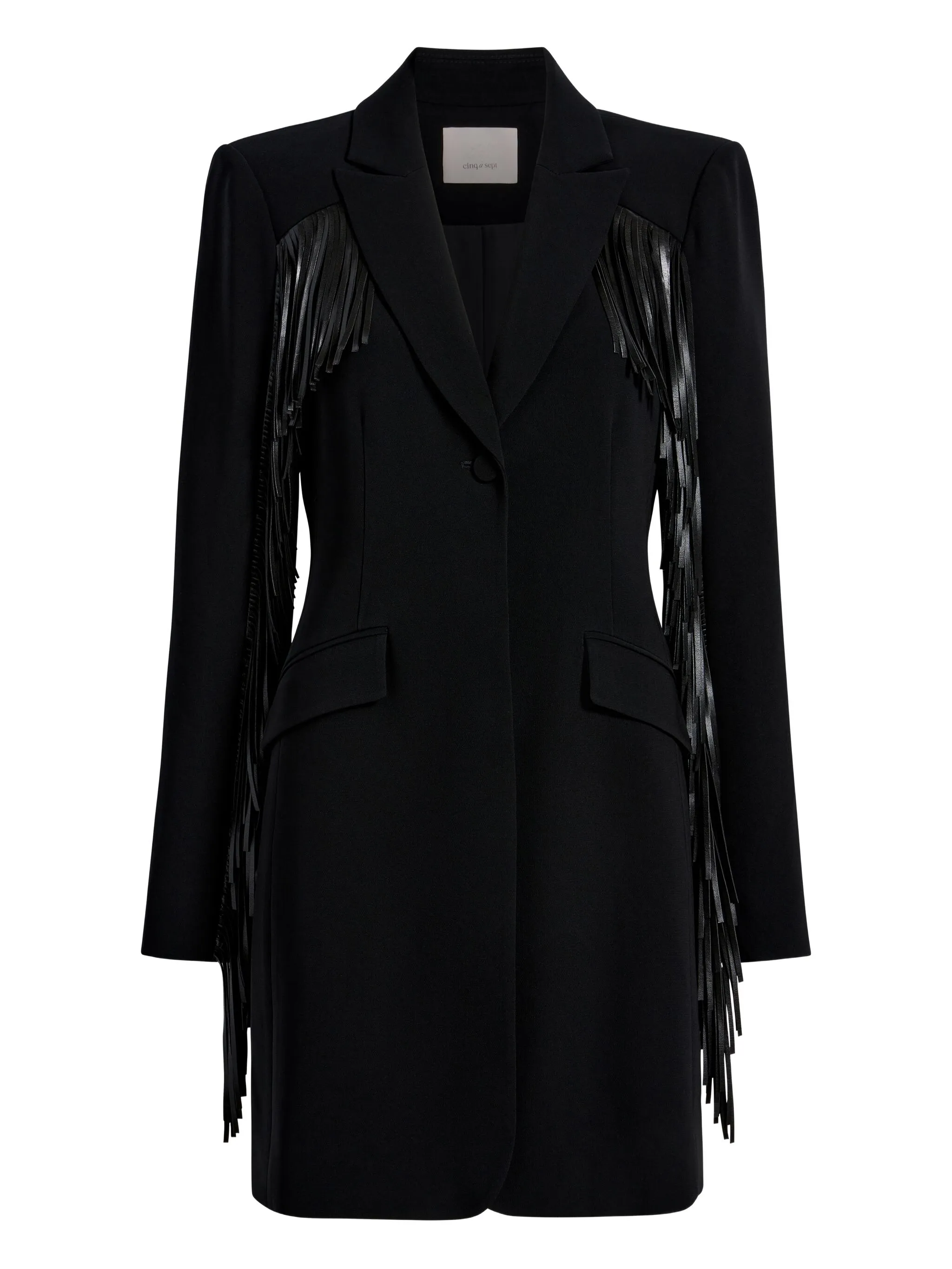 Платье мини Joelette с бахромой Cinq A Sept, черный
Платье мини Joelette с бахромой Cinq A Sept, черный