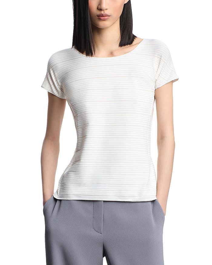 Топ из стрейч-джерси с жаккардовым узором Emporio Armani, белый
Топ из стрейч-джерси с жаккардовым узором Emporio Armani, белый