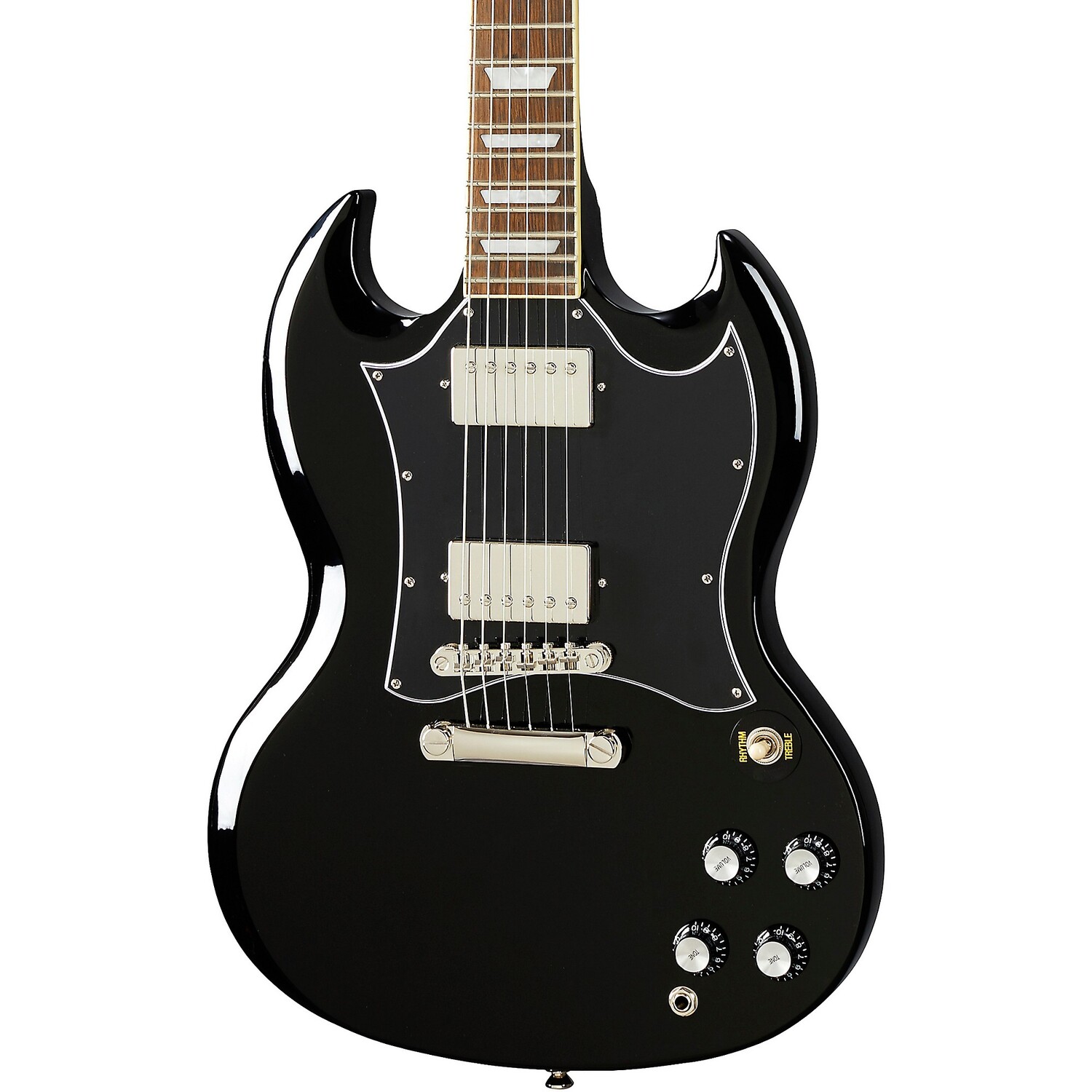 Электрогитара Epiphone SG Standard, черное дерево
Электрогитара Epiphone SG Standard, черное дерево
