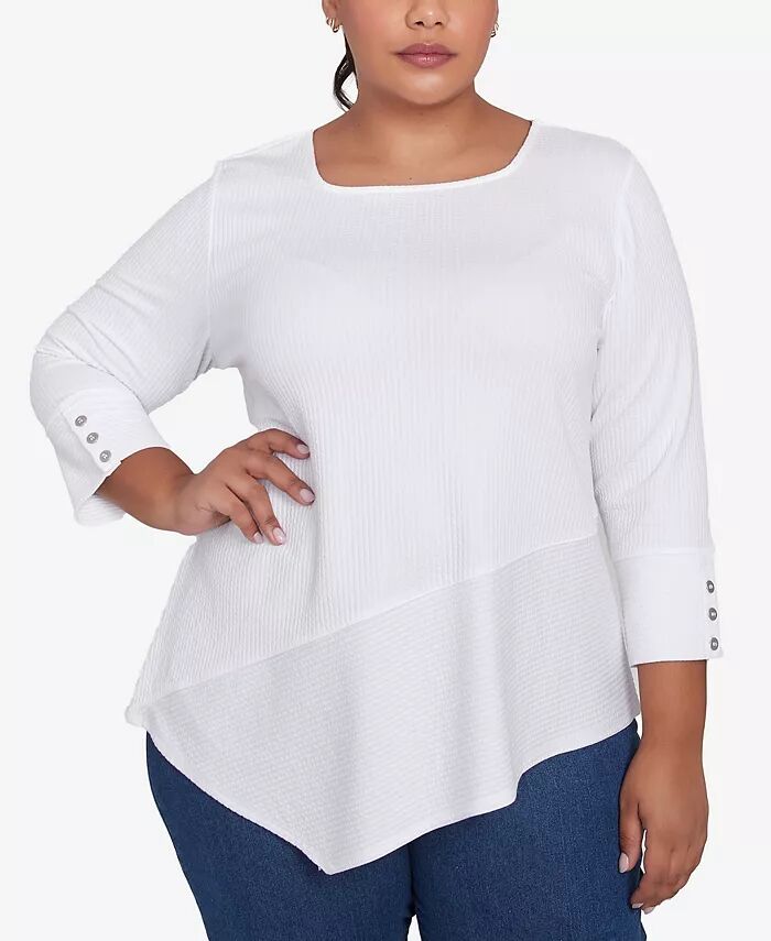 Топ-оттоманка в полоску с косами больших размеров Ruby Rd., синий
Топ-оттоманка в полоску с косами больших размеров Ruby Rd., синий