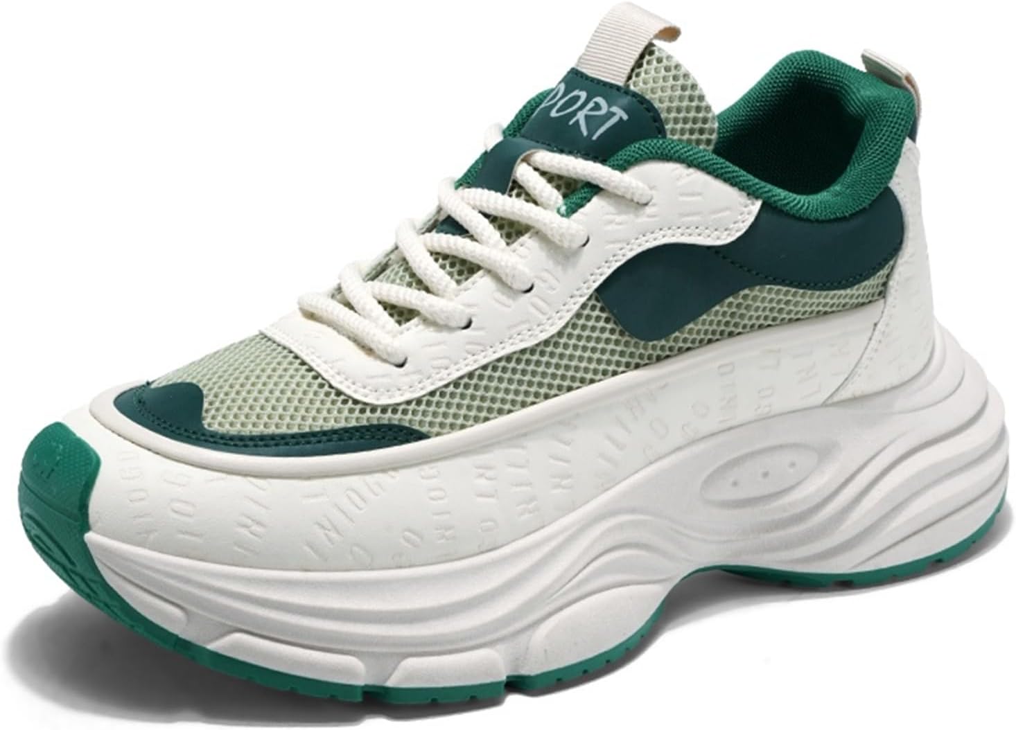 Модные дышащие кроссовки с сеткой и шнуровкой на высокой массивной подошве для мужчин, легкие, с нескользящей подошвой, с круглым носком, для ходьбы, бега, повседневного спорта и тренажерного зала Netehadi, бежевый
Модные дышащие кроссовки с сеткой и шнуровкой на высокой массивной подошве для мужчин, легкие, с нескользящей подошвой, с круглым носком, для ходьбы, бега, повседневного спорта и тренажерного зала Netehadi, бежевый