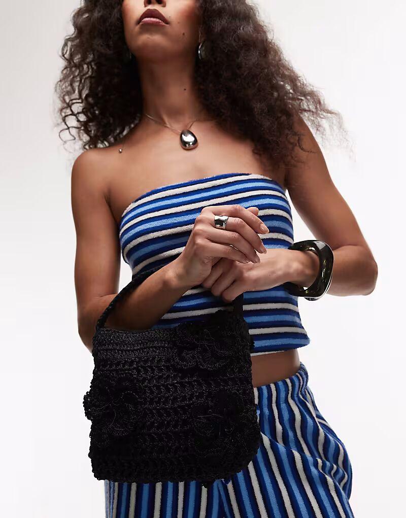 Сумка Topshop Gea из рафии с цветочным принтом черного цвета
Сумка Topshop Gea из рафии с цветочным принтом черного цвета