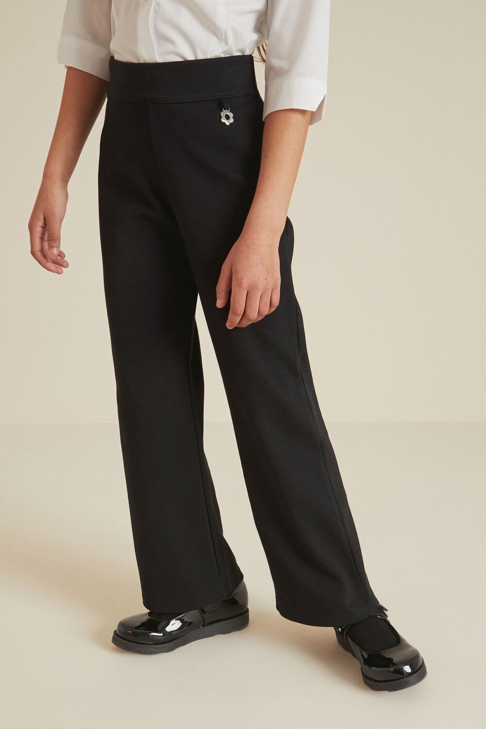 Расклешенные брюки из хлопкового эластичного джерси (3–16 лет) Next, черный
Расклешенные брюки из хлопкового эластичного джерси (3–16 лет) Next, черный