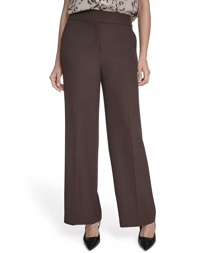 Женские брюки с высокой талией и широкими штанинами Calvin Klein, коричневый
Женские брюки с высокой талией и широкими штанинами Calvin Klein, коричневый