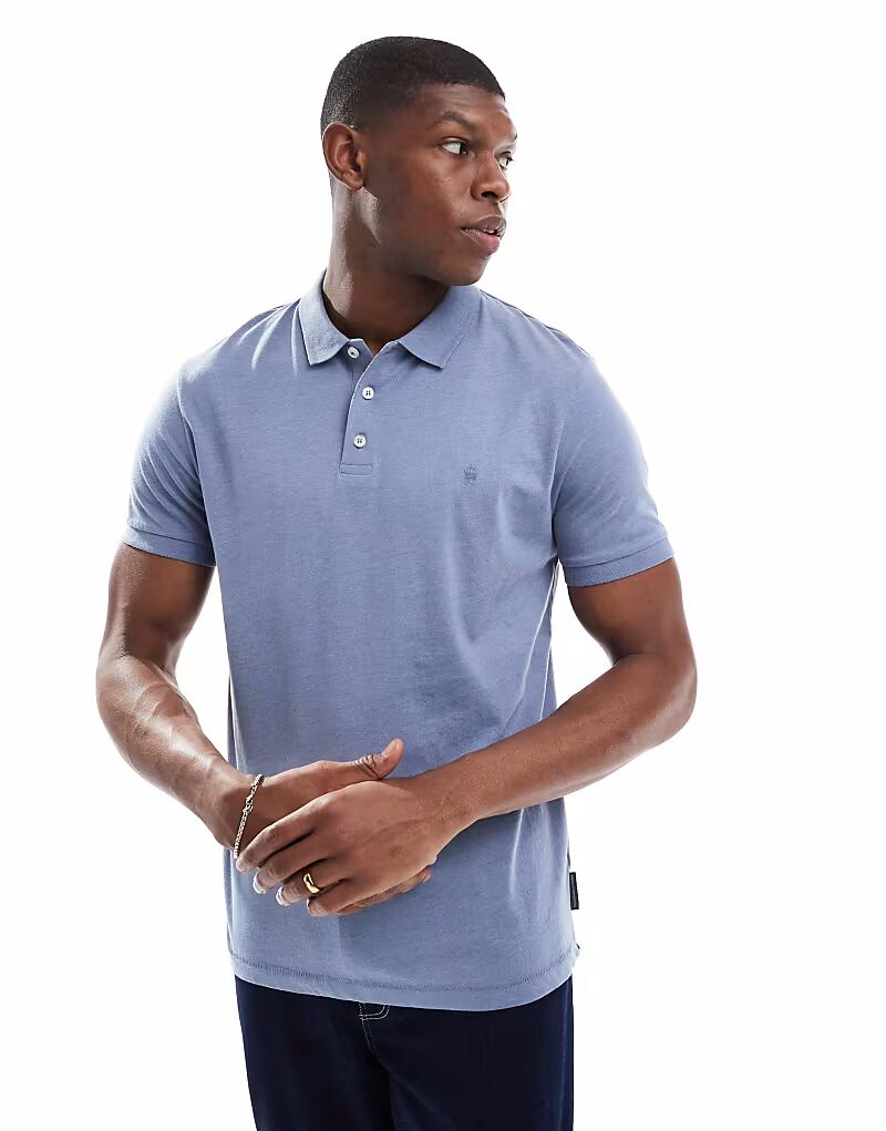 Рубашка поло с короткими рукавами French Connection светло-голубого меланжевого цвета
Рубашка поло с короткими рукавами French Connection светло-голубого меланжевого цвета