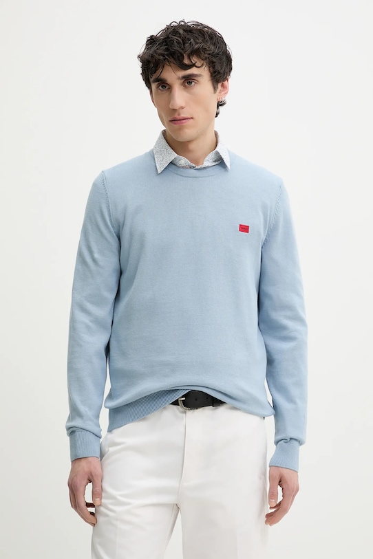 Хлопковый свитер Hugo, синий
Хлопковый свитер Hugo, синий