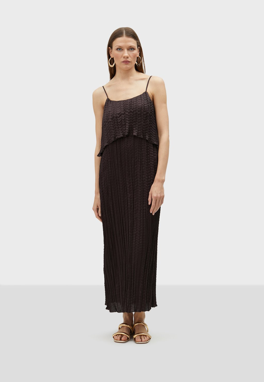 Платье макси LOLA CASADEMUNT, темно-коричневый 
Платье макси LOLA CASADEMUNT, темно-коричневый