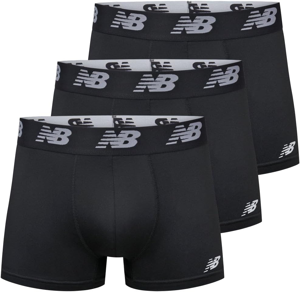 Мужские трусы-боксеры New Balance No Fly, с жаккардовым поясом, дышащие, легкие, влагоотводящие (3 пары), Black/Black/Black
Мужские трусы-боксеры New Balance No Fly, с жаккардовым поясом, дышащие, легкие, влагоотводящие (3 пары), Black/Black/Black