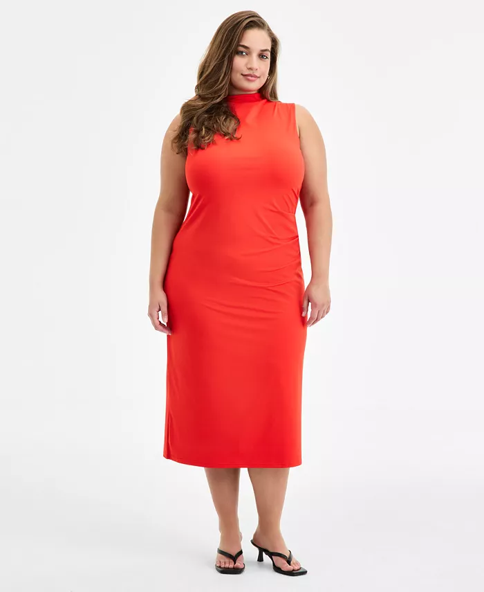 Модное платье миди больших размеров с воротником-стойкой Bar III, красный
Модное платье миди больших размеров с воротником-стойкой Bar III, красный