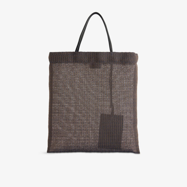 Сумка-шоппер мини The Row Barn сетчатая, синий 
Сумка-шоппер мини The Row Barn сетчатая, синий