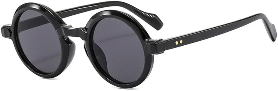 Ретро круглые панк-солнцезащитные очки для женщин с двухцветным градиентом, защита от УФ-излучения UV400; мужские солнцезащитные очки с заклепками LANGSER, Black Gray
Ретро круглые панк-солнцезащитные очки для женщин с двухцветным градиентом, защита от УФ-излучения UV400; мужские солнцезащитные очки с заклепками LANGSER, Black Gray