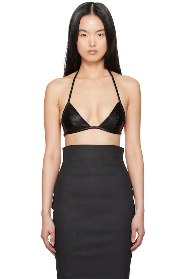 Голливудский кожаный бюстгальтер Rick Owens, черный
Голливудский кожаный бюстгальтер Rick Owens, черный
