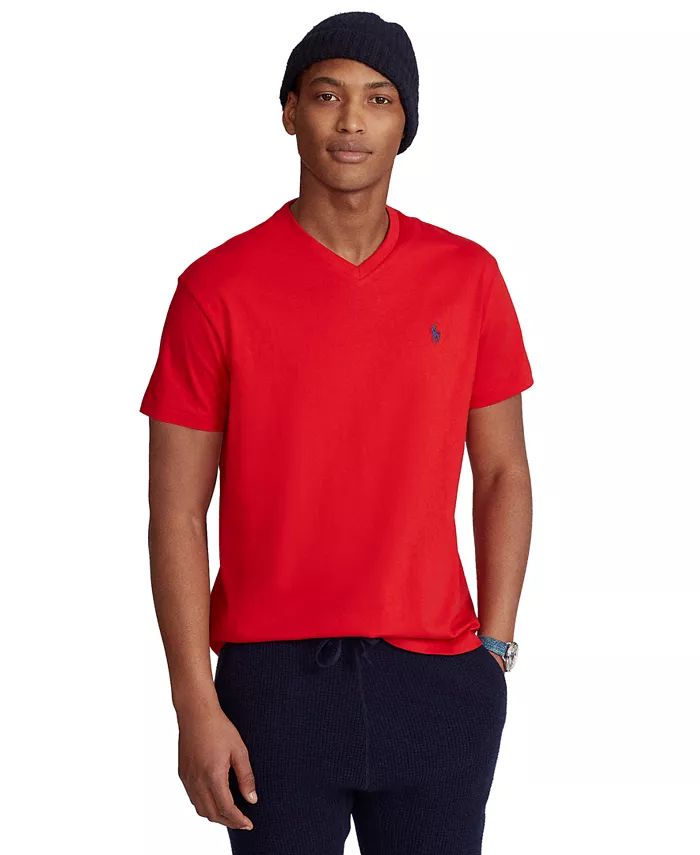 Мужская футболка с V-образным вырезом Classic-Fit Polo Ralph Lauren, красный
Мужская футболка с V-образным вырезом Classic-Fit Polo Ralph Lauren, красный
