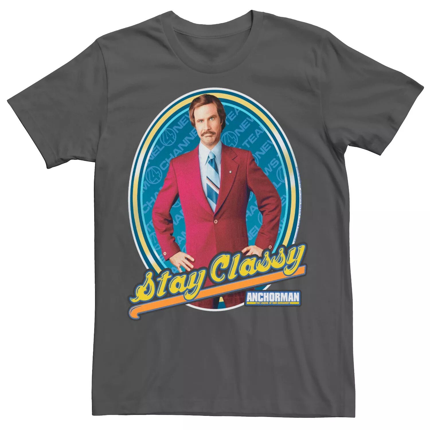 Мужская футболка цвета телеведущего Ron Burgundy Stay Classy с изображением портрета в рамке Licensed Character, Серый, Мужская футболка цвета телеведущего Ron Burgundy Stay Classy с изображением портрета в рамке Licensed Character
Мужская футболка цвета телеведущего Ron Burgundy Stay Classy с изображением портрета в рамке Licensed Character, Серый, Мужская футболка цвета телеведущего Ron Burgundy Stay Classy с изображением портрета в рамке Licensed Character