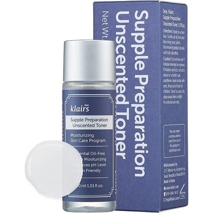 Тоник без запаха Supple Preparation, 1,01 жидкая унция, 30 мл, Dearklairs
Тоник без запаха Supple Preparation, 1,01 жидкая унция, 30 мл, Dearklairs