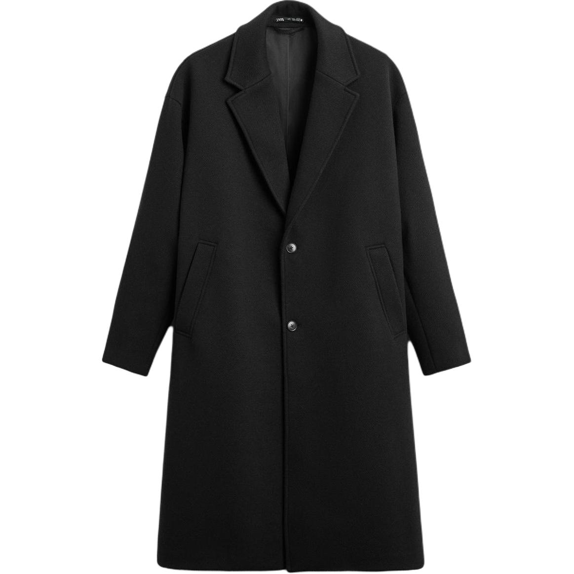 Пальто Zara Oversize Fit, черный
Пальто Zara Oversize Fit, черный