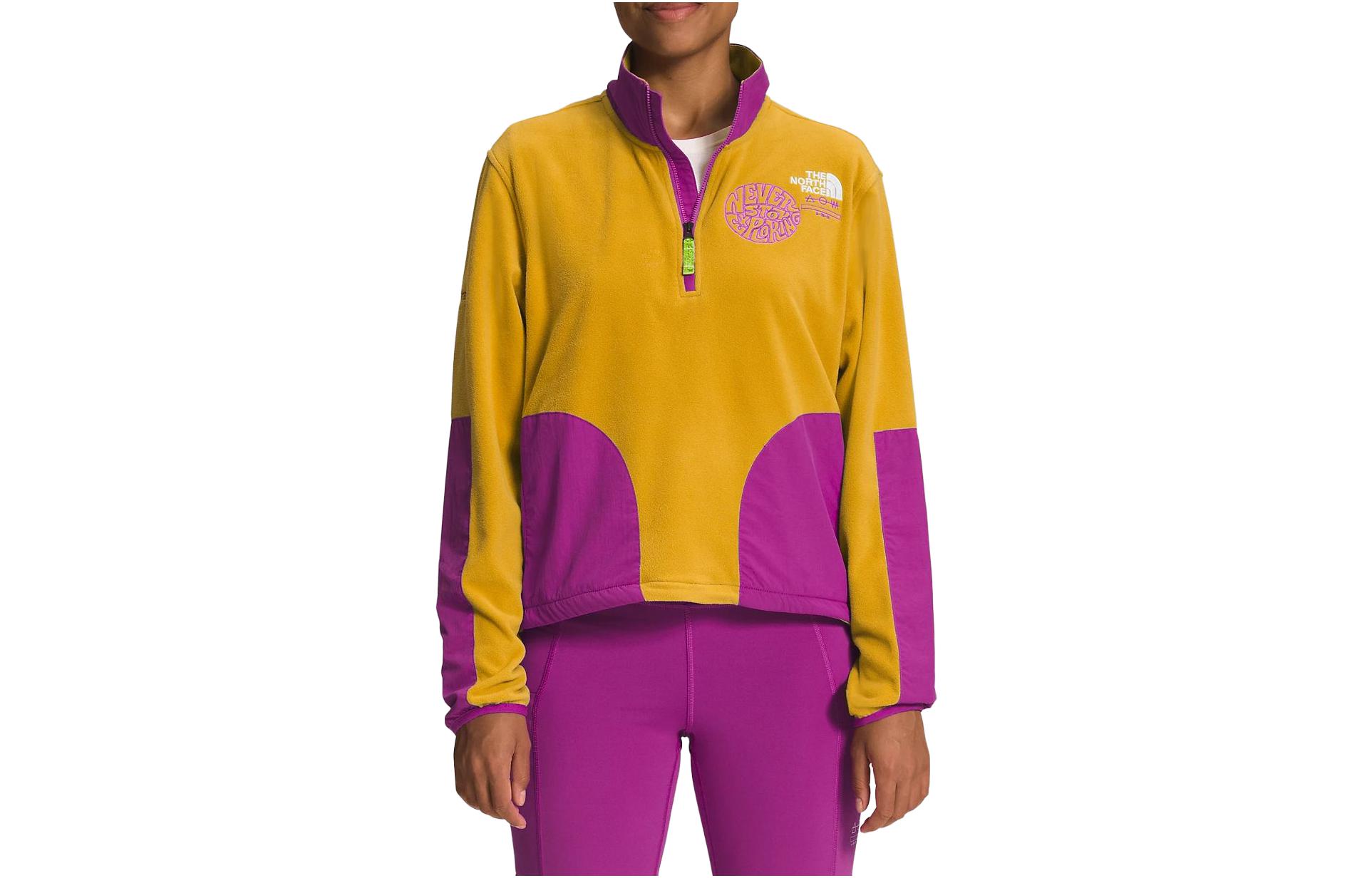 Толстовка женская желтая фиолетовая THE NORTH FACE
Толстовка женская желтая фиолетовая THE NORTH FACE