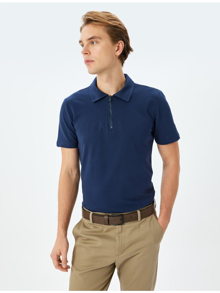 Рубашка-поло KOTON, темно-синий
Рубашка-поло KOTON, темно-синий