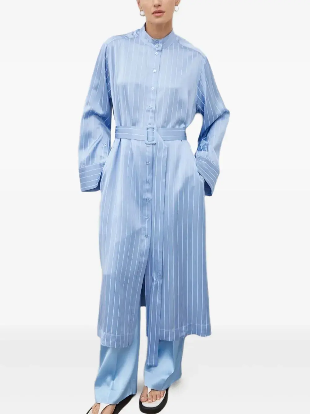 Платье миди в тонкую полоску lovechild, синий
Платье миди в тонкую полоску lovechild, синий